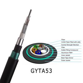 品質  96core GYTA53 Loose Tube Stranding Direct Burial Double Armored Outdoor Fiber Optic Cable 工場