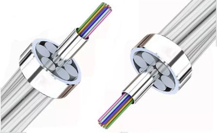 品質  48 Core Outdoor Aerial ACS Armoured OPGW(Optical fiber composite overhead ground wire) Fiber Optic Cable 工場