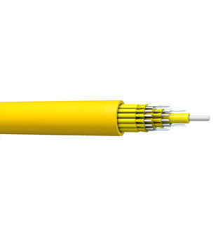 室内使用 MTP/MPO 光ファイバー装甲ケーブル シングルシェイプ マイクロ 2コアから 24コア