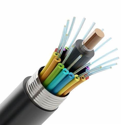 単モード 直接埋められた長距離通信用光ファイバーケーブル