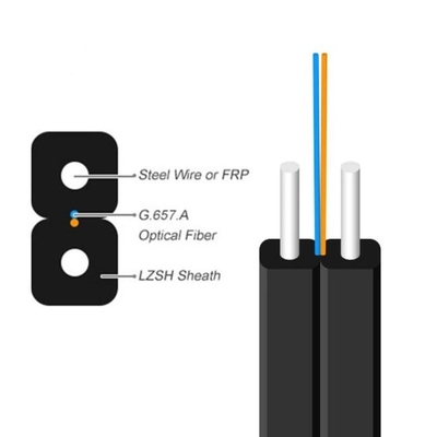 GJYXFCH 室外 2コア FRP 線維光ケーブル FTTH 線維ケーブル