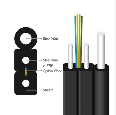 自立型 FTTH ドロップケーブル 1コアから4コア 室内・屋外上線光ファイバーケーブル