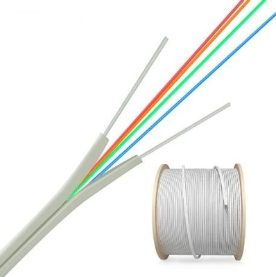柔軟性 2 6コア G657 A1 G 657a1 自立型 FTTH 光ファイバードロップケーブル