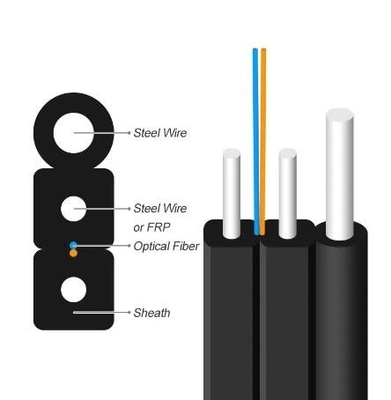 1f コア・ドロップ コア・G.657A2 外部 FTTH 空中ドロップケーブル GJYXCH/GJYFXCH 光ファイバーケーブル
