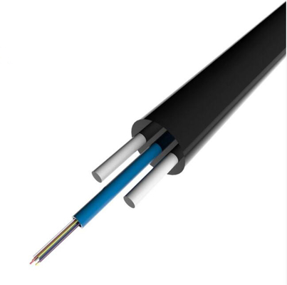 4コア フラットセルフサポート FTTH 屋外ドロップ 光ファイバーケーブル Gyfxtby
