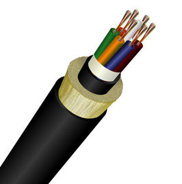 ADSSのPEのジャケット2-144の中心すべての誘電性の質および安全私達は厳密のおよび、屋外の光ファイバケーブル実行した