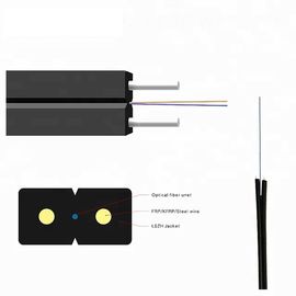 屋内のためのLSZHの外装GJXH/GJXFH FTTH FRPの単一モードのドロップ・ケーブルとの1/2/4の中心