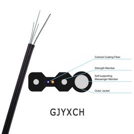 GJYXCH/GJYXFCH屋外の自己支持FTTHのドロップ・ケーブル1/2/4の中心の単一モード図8光ファイバケーブル
