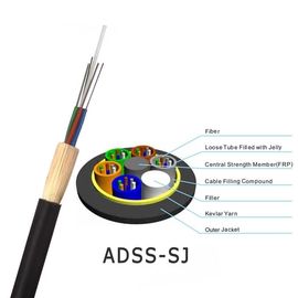 G657A1 G657A2 36の中心ADSSの光ファイバケーブルの全誘電体のSelf-supporting光ファイバケーブル