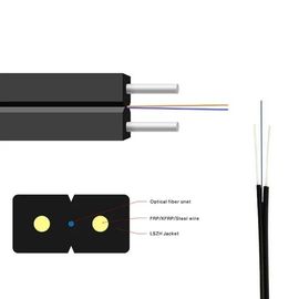 FTTH GJYXFHの蝶型の光ファイバーケーブルの単信弓タイプG657A1は引込み線の繊維光学の2中心を