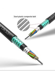 地下ケーブル GYTA 53 12コアファイバー光学ケーブル ダブルアーマーとPEシェイプ