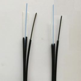 軽量の防水LSZH/PVCのジャケットFTTHネットワークの屋内ドロップ・ケーブル