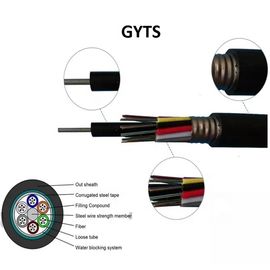 GYTSの屋外の光ファイバケーブルのテレコミュニケーション鋼鉄テープ装甲座礁させた緩い管