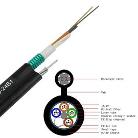 36の中心の自己サポート装甲ネットワークは屋外ケーブルのためのGYTC8Sfiberの光ケーブルをケーブルで通信する
