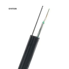 GYXTC8SのHDPEの黒い外の外装の屋外の光ファイバケーブルの単管図8は単一ワイヤー メッセンジャーを形づける