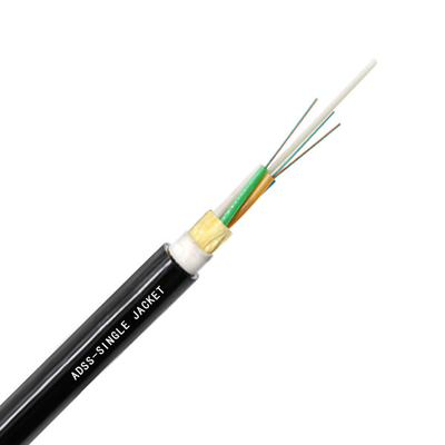 12中心の単一のjacketFactory価格の屋外のSelf-supporting空気のFibra Optica ADSSのスパン100m ADSSの光ファイバケーブル